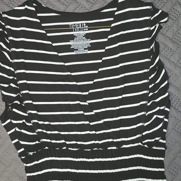 Time and Tru Black/White Maxi Dress - Picture 4 of 6